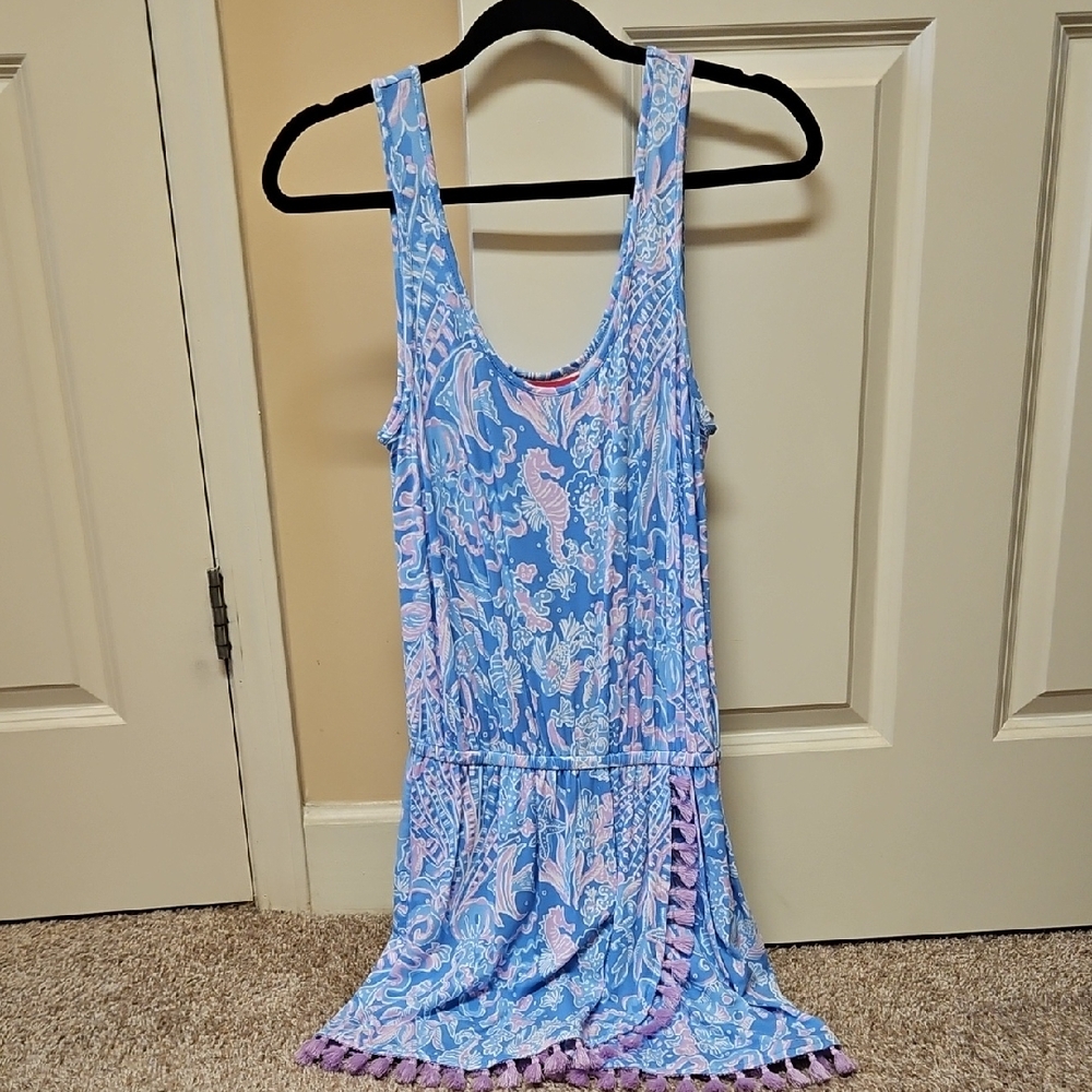 Blue And Purple Lilly Pulitzer Romper, Size XS, $25